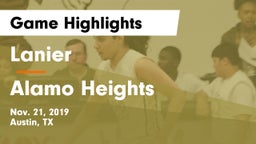 Lanier  vs Alamo Heights  Game Highlights - Nov. 21, 2019