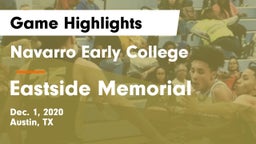 Navarro Early College  vs Eastside Memorial  Game Highlights - Dec. 1, 2020