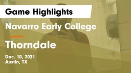 Navarro Early College  vs Thorndale  Game Highlights - Dec. 10, 2021