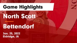 North Scott  vs Bettendorf  Game Highlights - Jan. 25, 2022
