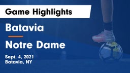 Batavia vs Notre Dame  Game Highlights - Sept. 4, 2021