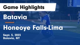 Batavia vs Honeoye Falls-Lima  Game Highlights - Sept. 5, 2023