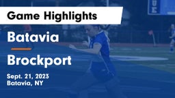 Batavia vs Brockport  Game Highlights - Sept. 21, 2023