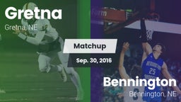 Matchup: Gretna vs. Bennington  2016