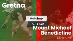 Matchup: Gretna vs. Mount Michael Benedictine 2016