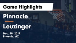 Pinnacle  vs Leuzinger  Game Highlights - Dec. 20, 2019