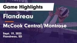 Flandreau  vs McCook Central/Montrose  Game Highlights - Sept. 19, 2023