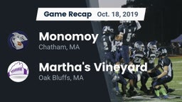 Recap: Monomoy  vs. Martha's Vineyard  2019