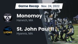 Recap: Monomoy  vs. St. John Paul II  2022