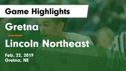 Gretna  vs Lincoln Northeast  Game Highlights - Feb. 22, 2019