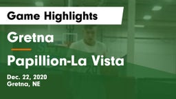 Gretna  vs Papillion-La Vista  Game Highlights - Dec. 22, 2020