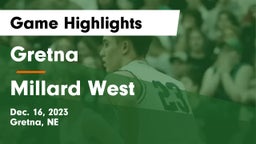 Gretna  vs Millard West  Game Highlights - Dec. 16, 2023