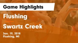 Flushing  vs Swartz Creek  Game Highlights - Jan. 19, 2018