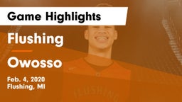 Flushing  vs Owosso  Game Highlights - Feb. 4, 2020