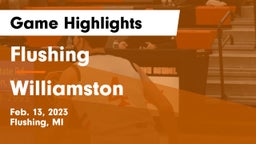 Flushing  vs Williamston  Game Highlights - Feb. 13, 2023