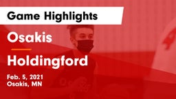 Osakis  vs Holdingford  Game Highlights - Feb. 5, 2021