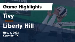 Tivy  vs Liberty Hill  Game Highlights - Nov. 1, 2022