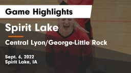 Spirit Lake  vs Central Lyon/George-Little Rock  Game Highlights - Sept. 6, 2022
