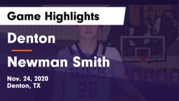 Denton  vs Newman Smith  Game Highlights - Nov. 24, 2020