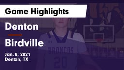 Denton  vs Birdville  Game Highlights - Jan. 8, 2021