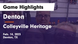 Denton  vs Colleyville Heritage  Game Highlights - Feb. 14, 2023