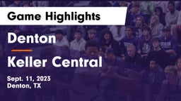 Denton  vs Keller Central  Game Highlights - Sept. 11, 2023