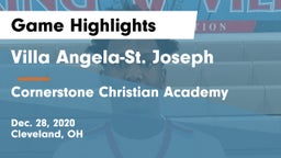 Villa Angela-St. Joseph  vs Cornerstone Christian Academy Game Highlights - Dec. 28, 2020