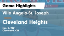Villa Angela-St. Joseph  vs Cleveland Heights  Game Highlights - Jan. 5, 2021