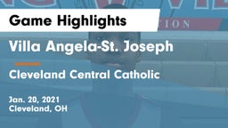 Villa Angela-St. Joseph  vs Cleveland Central Catholic Game Highlights - Jan. 20, 2021