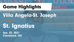 Villa Angela-St. Joseph  vs St. Ignatius  Game Highlights - Jan. 23, 2021