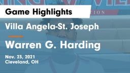 Villa Angela-St. Joseph  vs Warren G. Harding  Game Highlights - Nov. 23, 2021
