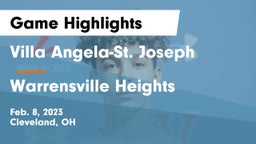 Villa Angela-St. Joseph  vs Warrensville Heights  Game Highlights - Feb. 8, 2023