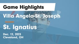 Villa Angela-St. Joseph vs St. Ignatius Game Highlights - Dec. 12, 2023