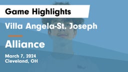 Villa Angela-St. Joseph vs Alliance  Game Highlights - March 7, 2024