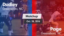 Matchup: Dudley vs. Page  2016