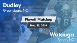 Matchup: Dudley vs. Watauga  2016
