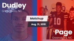 Matchup: Dudley vs. Page  2018