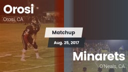 Matchup: Orosi  vs. Minarets  2016
