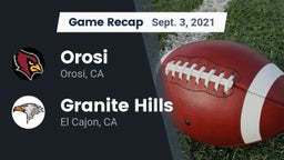 Recap: Orosi  vs. Granite Hills  2021