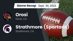 Recap: Orosi  vs. Strathmore (Spartans) 2022