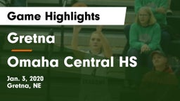 Gretna  vs Omaha Central HS Game Highlights - Jan. 3, 2020