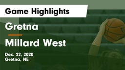 Gretna  vs Millard West  Game Highlights - Dec. 22, 2020