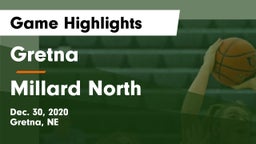 Gretna  vs Millard North   Game Highlights - Dec. 30, 2020