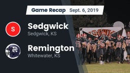 Recap: Sedgwick  vs. Remington  2019