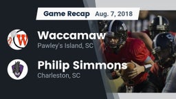 Recap: Waccamaw  vs. Philip Simmons  2018