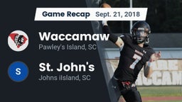 Recap: Waccamaw  vs. St. John's  2018
