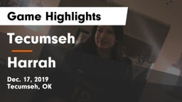 Tecumseh  vs Harrah Game Highlights - Dec. 17, 2019