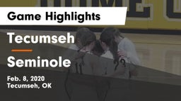 Tecumseh  vs Seminole  Game Highlights - Feb. 8, 2020