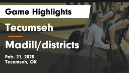 Tecumseh  vs Madill/districts Game Highlights - Feb. 21, 2020