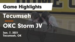 Tecumseh  vs OKC Storm JV Game Highlights - Jan. 7, 2021